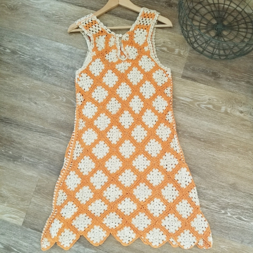 Maeve Anthropologie Sleeveless Crochet Knit Mini Dress Lined NWT Boho Summer - Picture 4 of 16